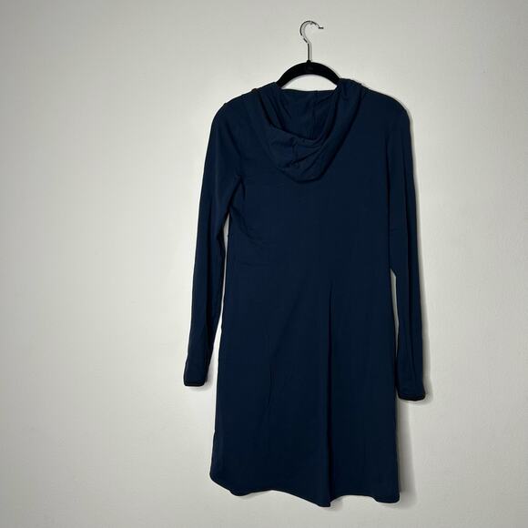 The North Face Soft Empower Outdoor Style Hooded Dress in Cosmic Blue Sz S/P - Picture 5 of 10